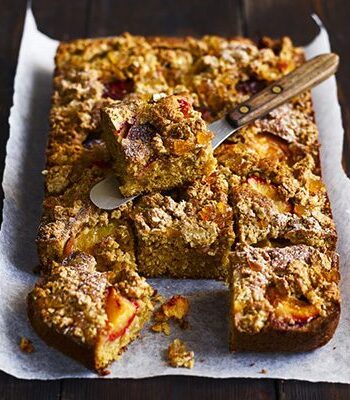 https://www.pontalo.net - Oaty plum gingerbread slice