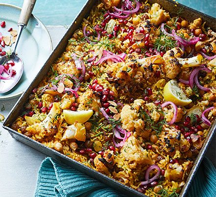 https://www.pontalo.net - Harissa cauliflower pilaf