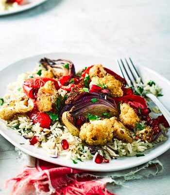 https://www.pontalo.net - Spiced roast cauliflower with herby rice