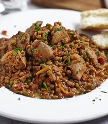 https://www.pontalo.net - Spicy harissa chicken with lentils