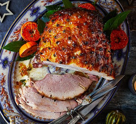 https://www.pontalo.net - Stem ginger & mustard glazed ham