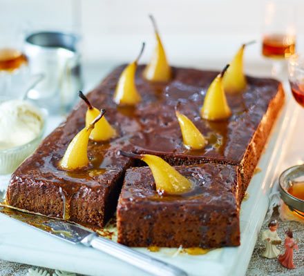 https://www.pontalo.net - Vegan sticky toffee pear pudding