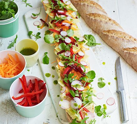 https://www.pontalo.net - Stuffed rainbow baguette