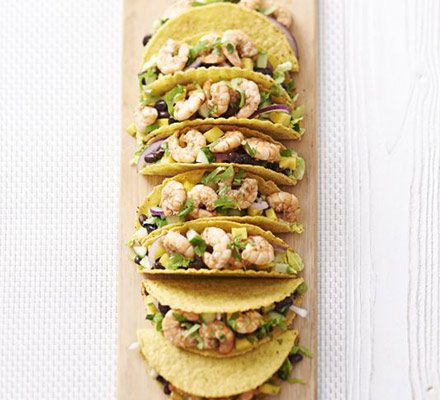 https://www.pontalo.net - Spicy jerk prawn & mango tacos with coconut dressing