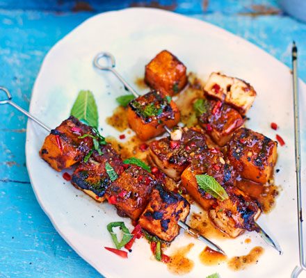 https://www.pontalo.net - Tamarind squash & halloumi skewers