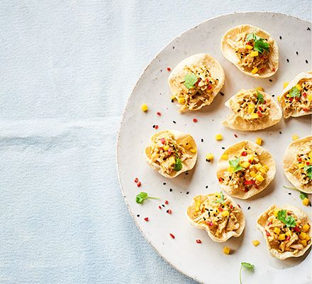 https://www.pontalo.net - Tikka jackfruit mini poppadums