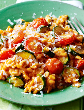 https://www.pontalo.net - Tomato & courgette risotto