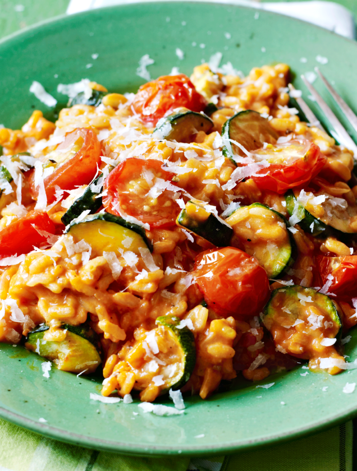 https://www.pontalo.net - Tomato & courgette risotto