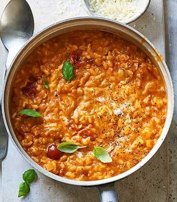 https://www.pontalo.net - Tomato & mascarpone risotto