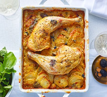 https://www.pontalo.net - Truffle chicken & potato gratin