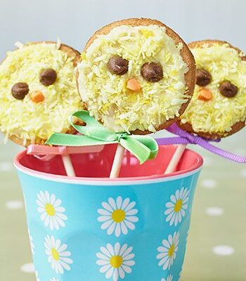 https://www.pontalo.net - Vanilla chick biscuit pops