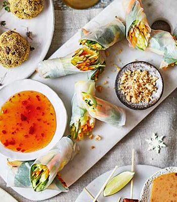 https://www.pontalo.net - Vegan rainbow spring rolls