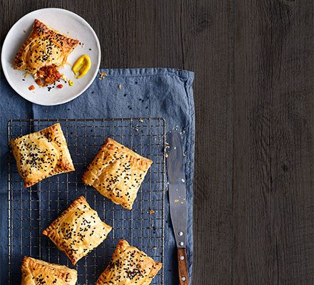 https://www.pontalo.net - Spiced ‘chorizo’ pastry slices