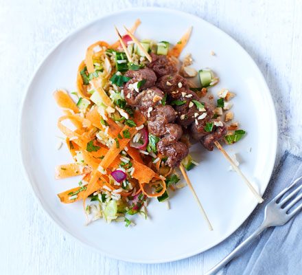 https://www.pontalo.net - Zingy teriyaki beef skewers