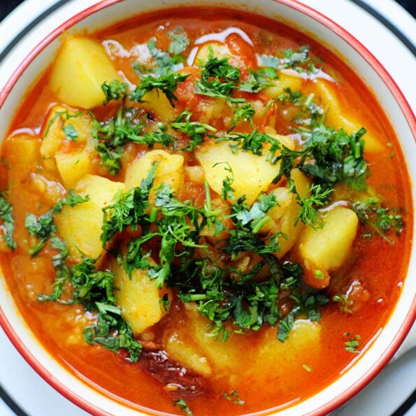 https://www.pontalo.net - आलू टमाटरी रेसिपी - Aloo Tamatari (Recipe In Hindi)