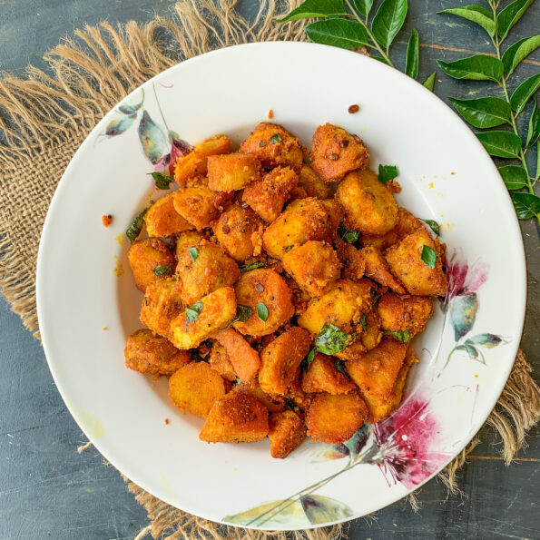 https://www.pontalo.net - Chamadumpa Vepudu Recipe - Andhra Style Colocasia Stir Fry | Arbi Sabzi