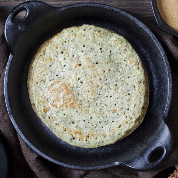 https://www.pontalo.net - Bajra & Dal Cheela Recipe (Spicy Pearl Millet  & Lentil Crepe Recipe)