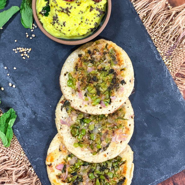 https://www.pontalo.net - Mini Bajra Uttapam Recipe