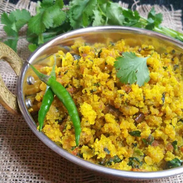 https://www.pontalo.net - Telangana Style Barada Palya Recipe - Chana Dal Dry Sabzi