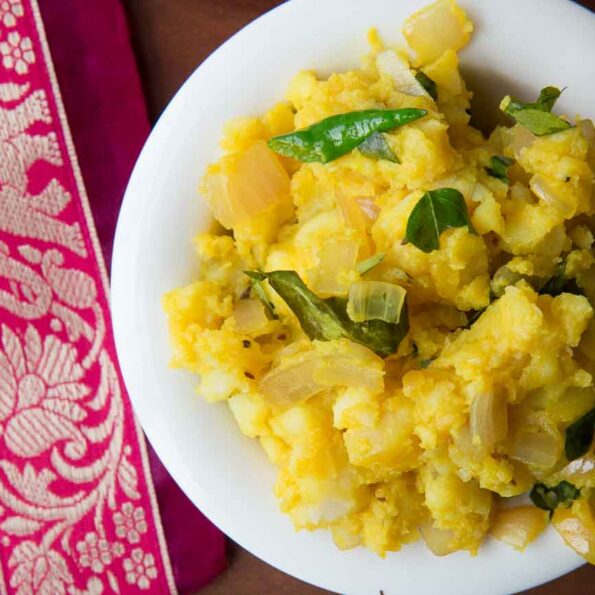 https://www.pontalo.net - Maharastrian Batatyachi Bhaji Recipe-Quick and Simple Aloo Sabzi