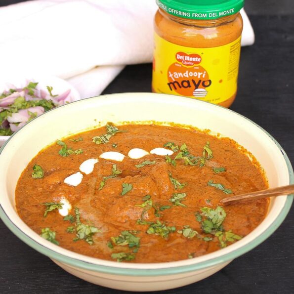 https://www.pontalo.net - Butter Chicken With Tandoori Mayo Recipe