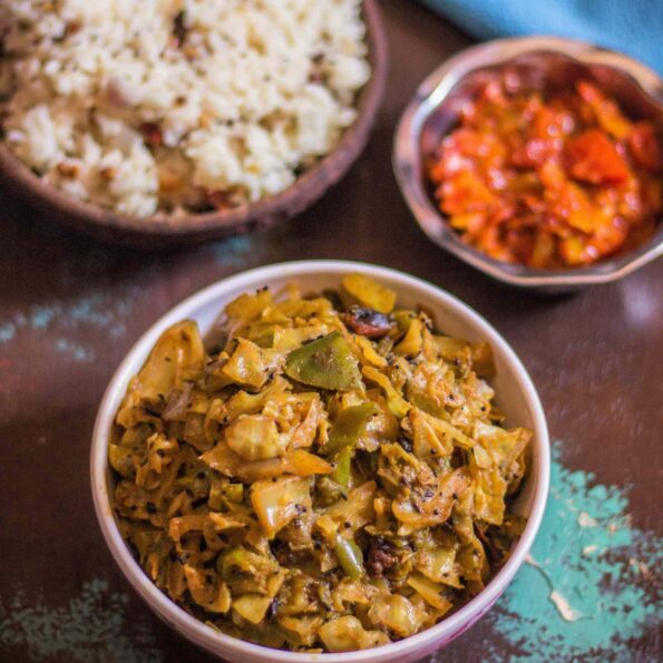 https://www.pontalo.net - पत्ता गोभी शिमला मिर्च की सब्ज़ी रेसिपी - Cabbage Capsicum Sabzi Recipe