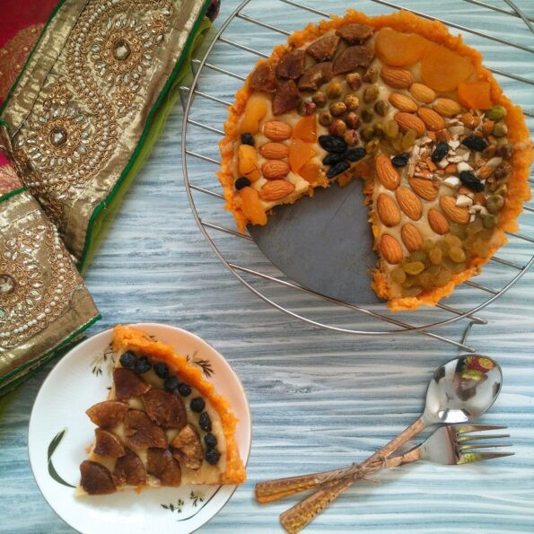 https://www.pontalo.net - Gajar Halwa Barfi Recipe (Carrot Fudge)