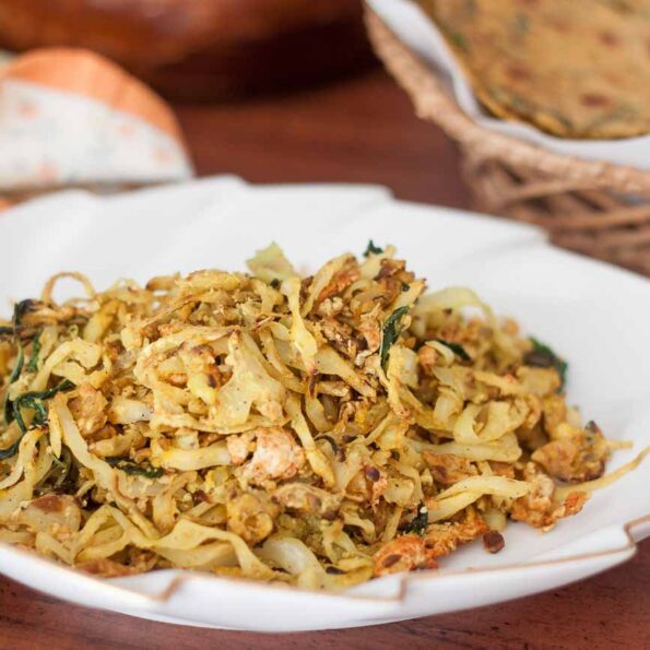 https://www.pontalo.net - पत्ता गोभी की भुर्जी रेसिपी - Cabbage Bhurji (Recipe In Hindi)