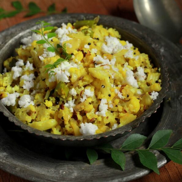 https://www.pontalo.net - फूल गोभी का थोरन रेसिपी - Kerala Style Cauliflower (Recipe In Hindi)