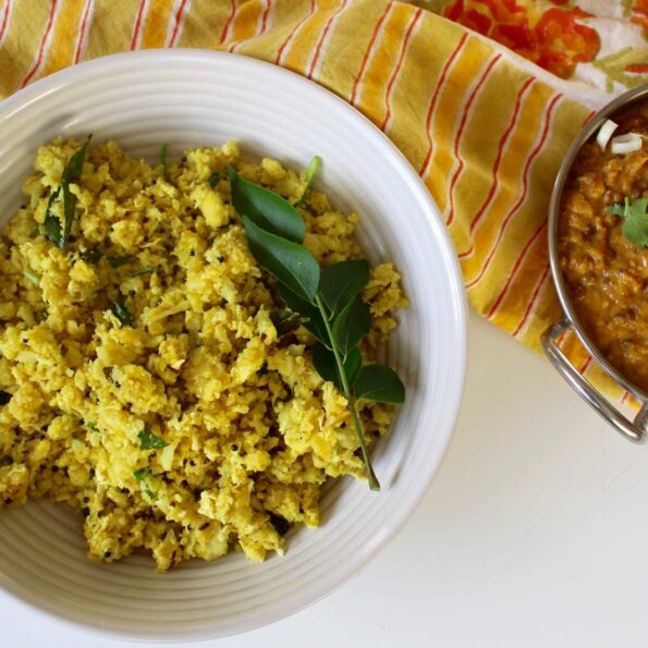 https://www.pontalo.net - Cauliflower Rice and Lentil Curry Recipe