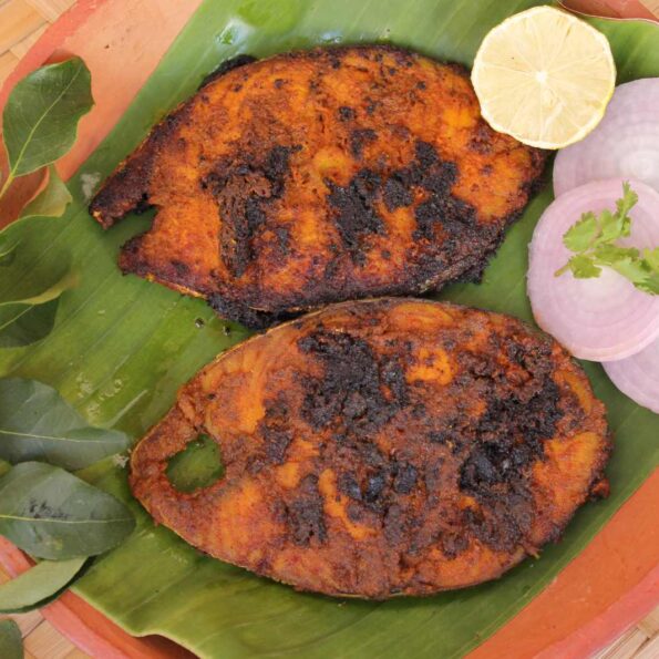 https://www.pontalo.net - Spicy Chettinad Fish Fry Recipe