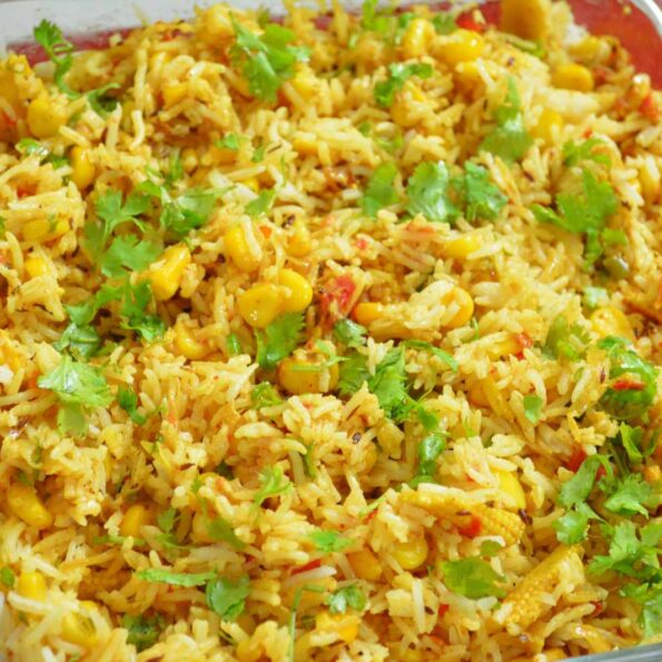 https://www.pontalo.net - Corn Pulao Recipe