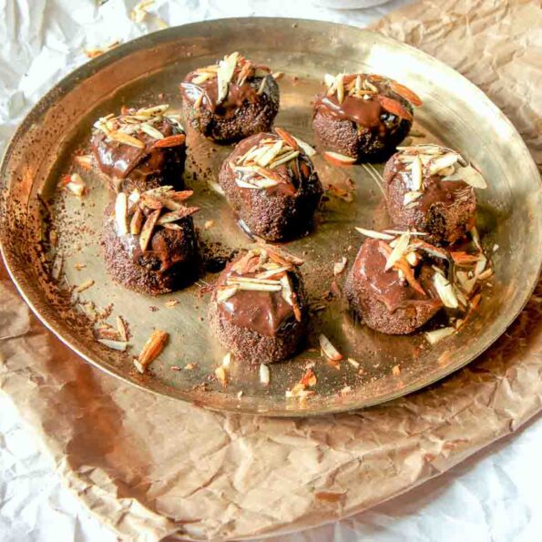 https://www.pontalo.net - Dark Chocolate Sandesh (Shondesh) Dipped In Chocolate Recipe