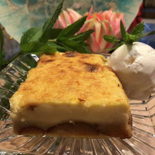 https://www.pontalo.net - Gulab Jamun Bread Pudding Recipe