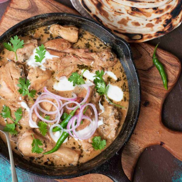 https://www.pontalo.net - क्रीमी चिकन करी रेसिपी - Easy Creamy Chicken Curry Recipe