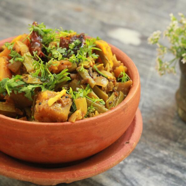 https://www.pontalo.net - गवार कद्दू की सब्ज़ी रेसिपी - Gavar Pumpkin Sabji (Recipe In Hindi)