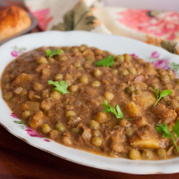 https://www.pontalo.net - Goan Style Patol Bhaji Recipe- Green peas Curry Recipe