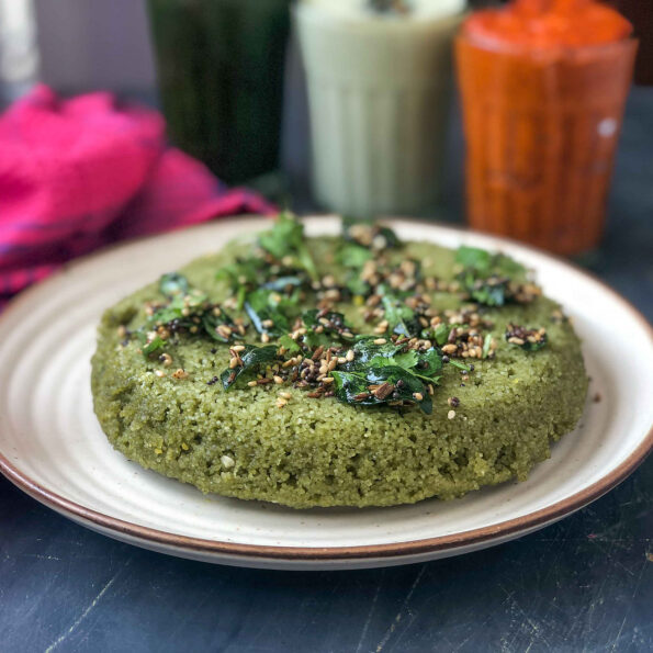 https://www.pontalo.net - Green Chutney Rava Dhokla Recipe - Sooji Dhokla