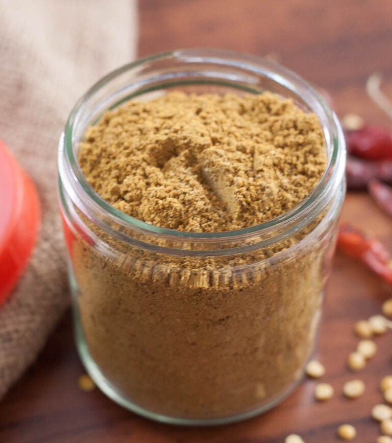 https://www.pontalo.net - Homemade Sambar Powder Recipe-South Indian Curry Powder