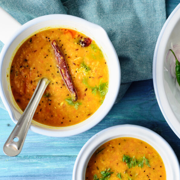 https://www.pontalo.net - Hyderabadi Khatti Dal Recipe (Hyderabadi Tangy Lentil Curry)