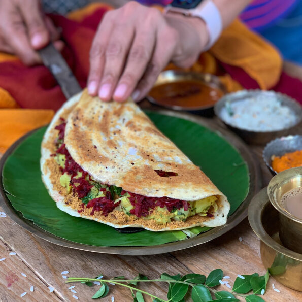 https://www.pontalo.net - Kanchipuram Masala Dosa Recipe With Soya Dosa Batter