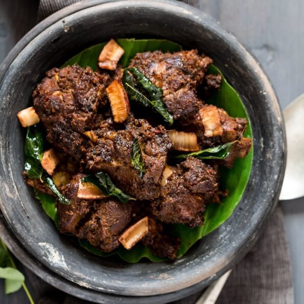 https://www.pontalo.net - Kerala Style Mutton Pepper Fry Recipe