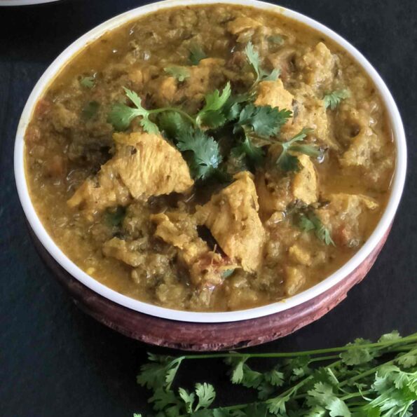 https://www.pontalo.net - Delicious Methi Chicken Curry - Murgh Methi Curry Recipe