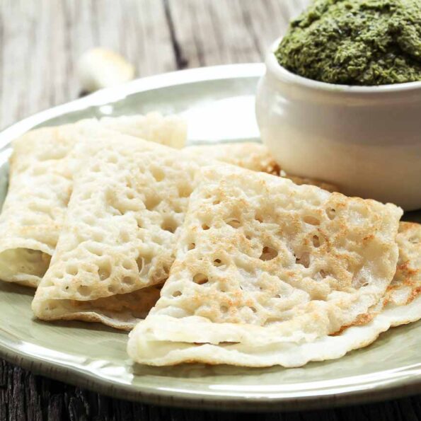 https://www.pontalo.net - Maharashtrian Ghavan Recipe - Rice Flour Crepes