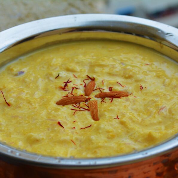 https://www.pontalo.net - Mango Kheer Recipe