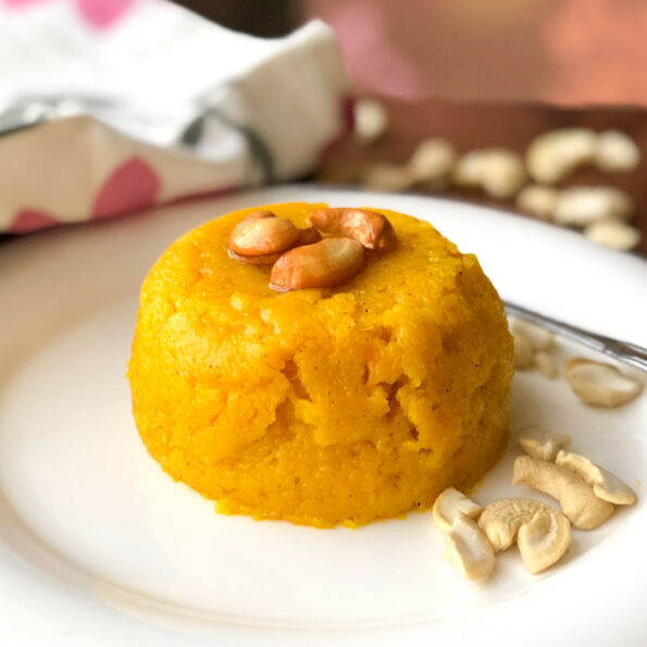 https://www.pontalo.net - Mango Kesari Recipe | Mango Sooji Halwa | Mango Sheera