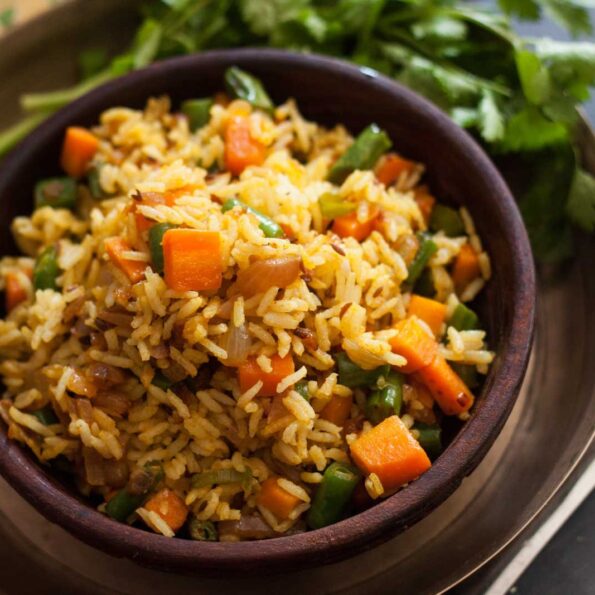 https://www.pontalo.net - Manipuri Style Chak Angouba Recipe - Vegetable Pulao Recipe