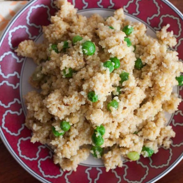 https://www.pontalo.net - Matar Millet Pulao Recipe - Peas Pulao Recipe