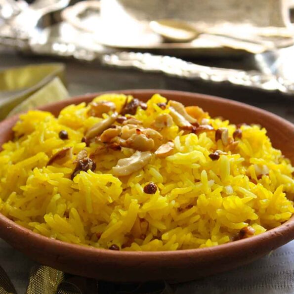 https://www.pontalo.net - Meethe Chawal Recipe - Zarda Pulao