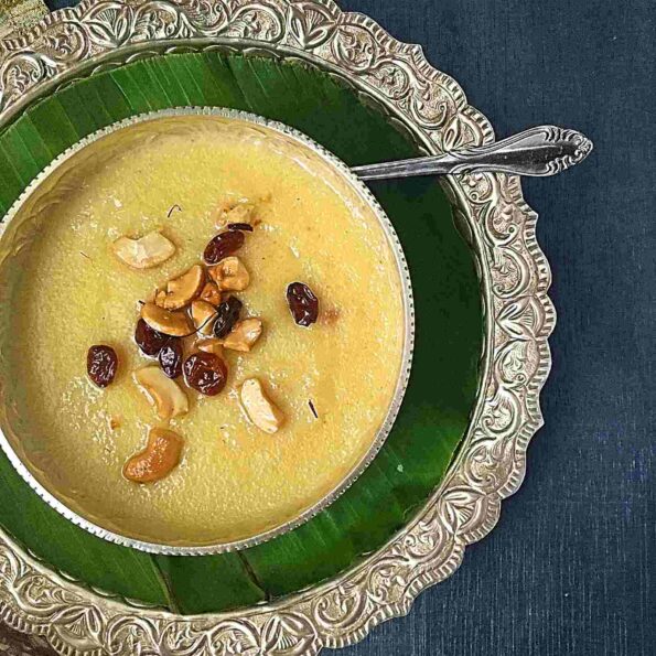 https://www.pontalo.net - Paal Kesari Recipe - South Indian Style Milk Kesari